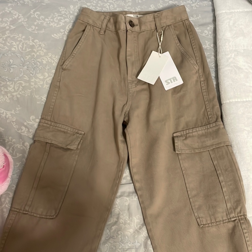 Stradivarius Straight Fit Cargos New